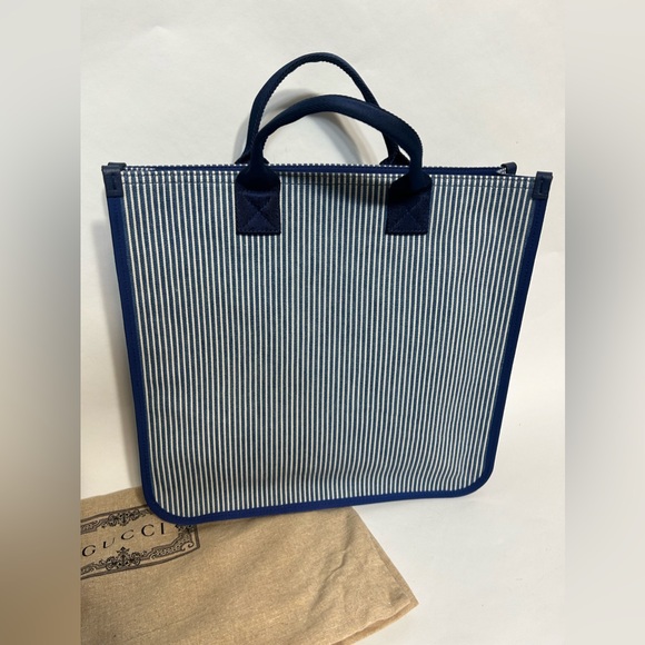 GUCCI x Oshkosh Collaboration Tote blue striped Children’s Line - Picture 3 of 6